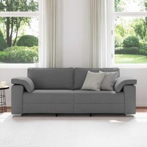 Sofa ciemnoszary 219 x 77 x 82 cm tkanina