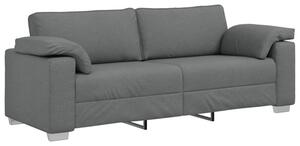 Sofa ciemnoszary 219 x 77 x 82 cm tkanina