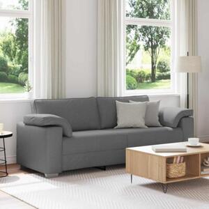 Sofa ciemnoszary 219 x 77 x 82 cm tkanina