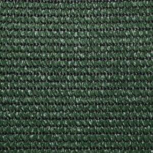 Żagiel przeciwsłoneczny, 160 g/m², ciemnozielony, 5x7x7 m, hdpe