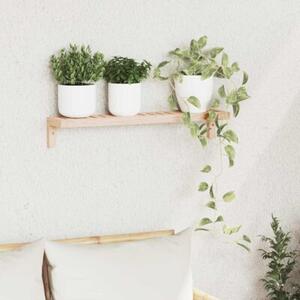 Åcienny stojak wiszÄ cy naturalny 62 x 10 x 12,5 cm lity bukowy