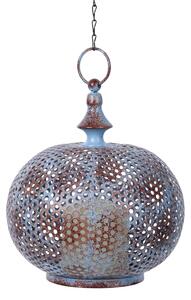 Luxform Orientalna lampa ogrodowa LED Damascus, postarzany niebieski
