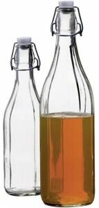 Szklana butelka z zamknięciem typu clip, 1 l, 6szt., 1 l