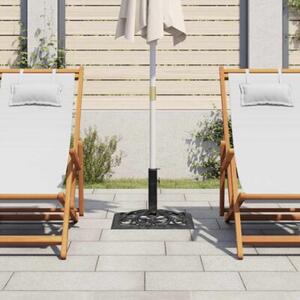 Podstawa pod parasol, czarna, 47x47x33 cm, żeliwo