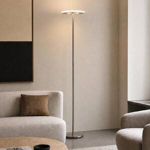 Lampa stojąca LED Raymond Lucande, możliwość ściemniania, aluminiowy / szary / cynkowy, salon / jadalnia, metal, nowoczesny