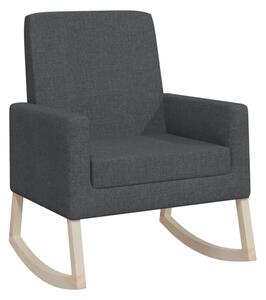 Fotel bujany, ciemnoszary, tapicerowany tkaninÄ