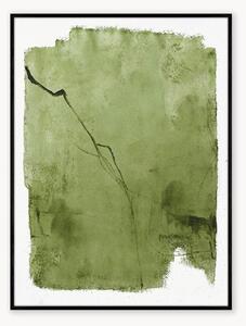 Ręcznie malowany obraz na płótnie Green Layer