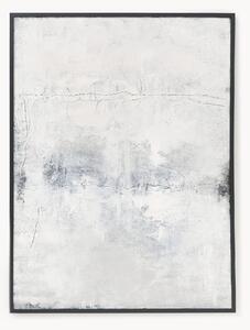 Ręcznie malowany obraz na płótnie w drewnianej ramie Simple Living