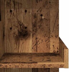 Stolik barowy z półkami, stare drewno, 100x48x101,5 cm