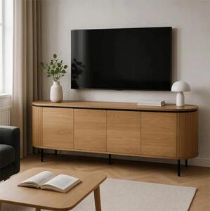 Nowoczesna komoda na nóżkach 200cm dąb L4-E83