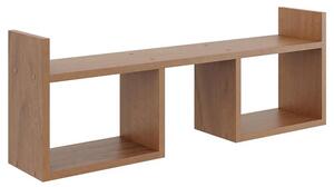 Minimalistyczna półka wisząca w kolorze orzech S8-E93