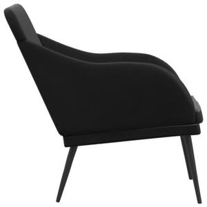 Ławka, czarna, 110x76x80 cm, obita aksamitem
