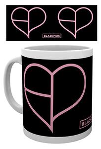Kubek Black Pink - Heart Icon