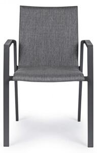 MebleMWM Krzesła ogrodowe z podłokietnikami ODEON JX55 / 4 sztuki