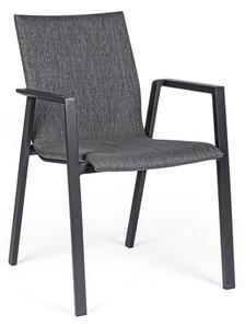 MebleMWM Krzesła ogrodowe z podłokietnikami ODEON JX55 / 4 sztuki