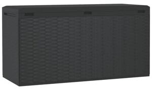Skrzynia ogrodowa, antracytowa, 114 x 47 x 60 cm