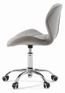 EMWOmeble Krzesło obrotowe szare ART118S / welur #20