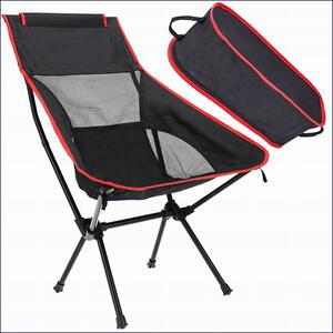 Składane krzesło wędkarskie z oparciem i torbą - Fygox