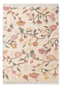 Kremowy dywan z juty tkany ręcznie 120x170 cm Roya Violette – Elle Decoration