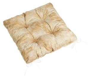 Bellatex Poduszka Adéla pikowana Skóra wężowabrązowa, 40 x 40 cm