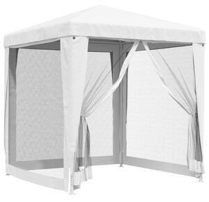 Namiot imprezowy z 4 siatkowymi ściankami, 2x2 m, biały