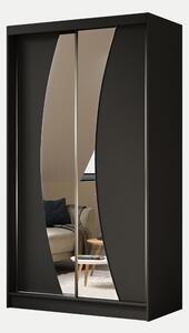 Szafa Foks 120 cm | czarny mat