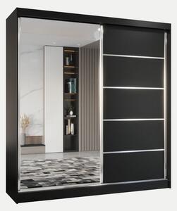 Szafa Marco 200 cm | czarny mat