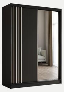 Szafa Nalia 160 cm | czarny mat