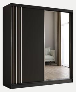 Szafa Nalia 200 cm | czarny mat