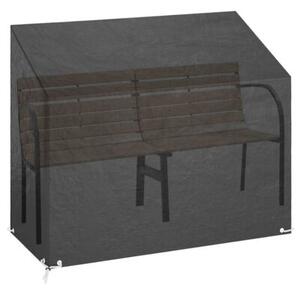 Pokrowce na ławki ogrodowe, 2 szt, 8 oczek, 160x70x70/88 cm, pe