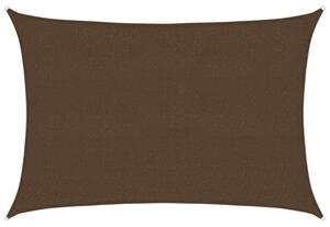 Żagiel przeciwsłoneczny, 160 g/m², brązowy, 2,5x4 m, hdpe