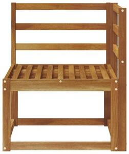 Sofa narożna na zewnątrz lite drewno akacji naturalny