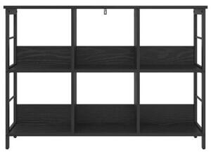 Półka na książki czarny dąb 102 x 32 x 72,5 cm