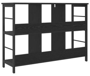 Półka na książki czarny dąb 102 x 32 x 72,5 cm