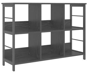 Półka na książki czarny dąb 102 x 32 x 72,5 cm