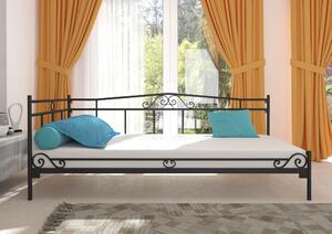 Łóżko metalowe - sofa, leżanka szezlong 100x200 wzór 15P, polski producent Lak System