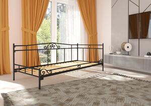 Łóżko metalowe - sofa, leżanka szezlong 120x200 wzór 15L, polski producent Lak System