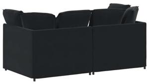 Sofa moduÅowa z poduszkami aksamitna czerÅ