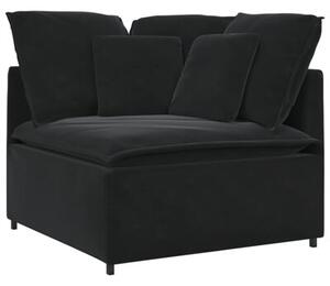 Sofa moduÅowa z poduszkami aksamitna czerÅ