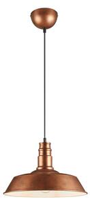 Metalowa lampa wisząca w kolorze miedzi z metalowym kloszem ø 36 cm Will – Reality