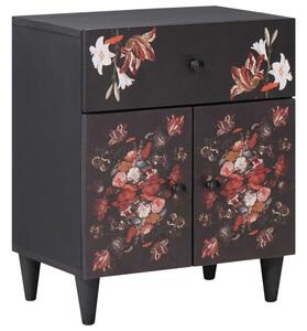 Stolik nocny wielokolorowe 50 x 33 x 60 cm drewno z mango