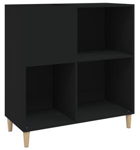 Szafka na pÅyty, czarna, 84,5x38x89 cm, materiaÅ drewnopochodny