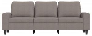 Sofa 3-osobowa, kolor taupe, 180 cm, tapicerowana tkaninÄ