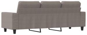 Sofa 3-osobowa, kolor taupe, 180 cm, tapicerowana tkaninÄ