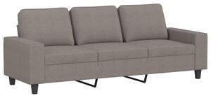 Sofa 3-osobowa, kolor taupe, 180 cm, tapicerowana tkaninÄ