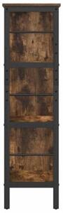 Półka na książki dąb wędzony 82 x 32 x 112 cm