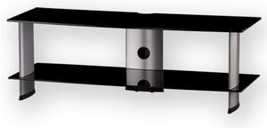 Sonorous PL3110 B-SLV (czarne szkło, srebrne nogi) Stolik pod telewizor lcd