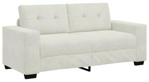 Sofa dwuosobowa, kremowa, 180x77x82 cm, aksamit