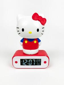Budzik z lampką LED z motywem Hello Kitty