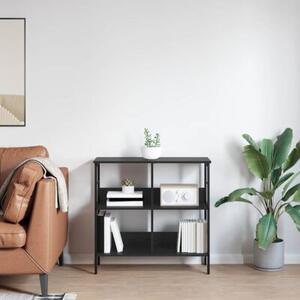 Półka na książki czarny dąb 82 x 32 x 79 cm
